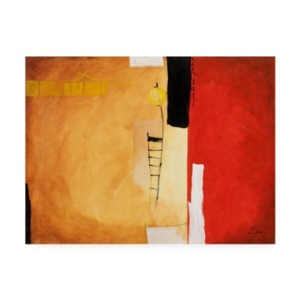 Pablo Esteban 'Tones Of Red And White 2' Canvas Art, 18x24, Trademark Fine Art, Mfr#: ALI45028-C1824GG
